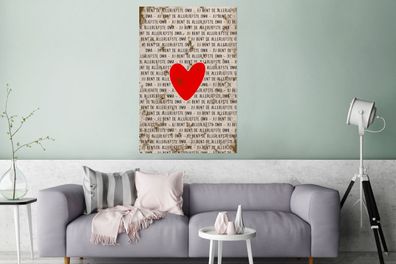 Glasbilder - 80x120 cm - Du bist die liebste Oma - Sprichwörter - Zitate - Oma