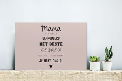 Glasbilder - 30x20 cm - Sprichwörter - Mama - Mama du hast uns schon - Zitate