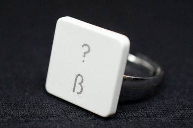 Fragezeichen ? ß Taste Tastaturring Zeichen Ring Miniblings Computer Tastatur w