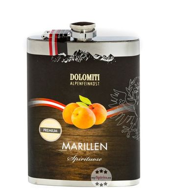 Dolomiti Flachmann Marillen Schnaps (35 % Vol., 0,2 Liter) (35 % Vol., hide)