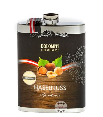 Dolomiti Flachmann Haselnuss Schnaps (35 % Vol., 0,2 Liter) (35 % Vol., hide)