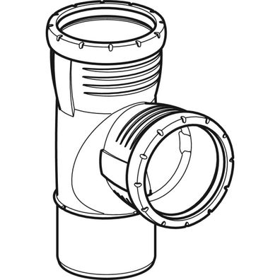 GE Silent-Pro Bogenabzweig 87,5Gr d110/110