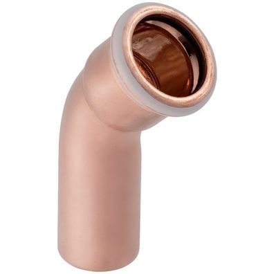 GE Mapress Kupfer Bogen 45Gr mit Einschubende d35