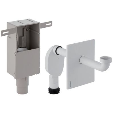 GE UP-Geruchsverschluss für Waschbecken Abgang horizontal weiß-alpin d50-56