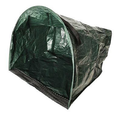 Gartenabfallsack mit Kehrkante 150L Gartenabfallbehälter Laubsammler Rasensack