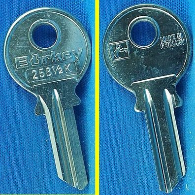 Schlüsselrohling Börkey 258 1/2 K für versch. Cotico Stahlschränke / Möbelzylinder