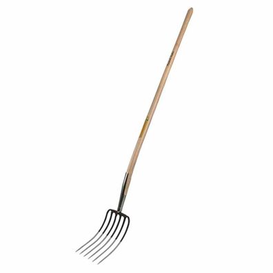 Dunggabel 6 Zinken 135cm 24cm breit Gartengeräte Gabeln Forken Garten Terrasse