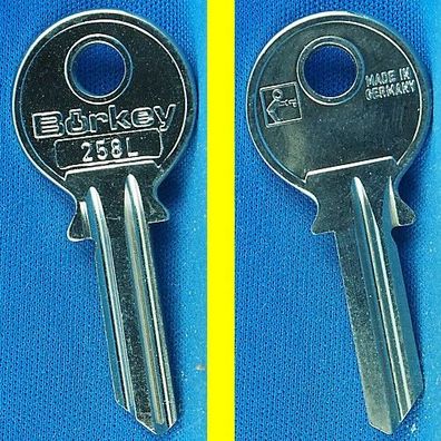 Schlüsselrohling Börkey 258 L für verschiedene Cotico Stahlschränke / Möbelzylinder