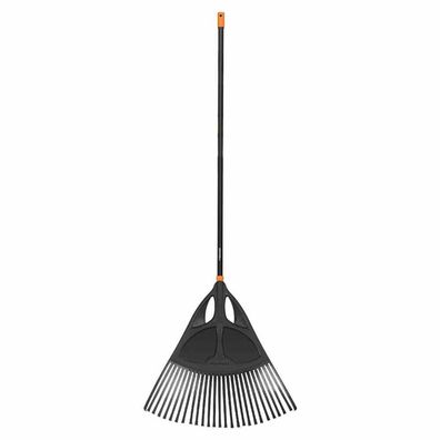 Solid Laubbesen XL 65cm 27 Zinken Aluminiumstiel