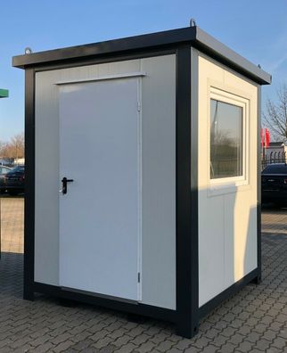 Bürocontainer Wachschutzcontainer, Sicherheitsdienst, Pförtnerhaus 2x2Meter 4m²