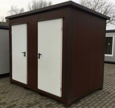 WC Container Toilette WC Box Doppelkabine Sanitärcontainer Toilettenhaus Klo