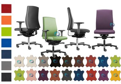Löffler: Drehstuhl FIGO FG 19, ERGO TOP, div. Optionen, Kunstleder + Leder