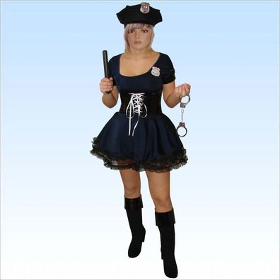 Sexy Kostüm Politesse Größe S 7 teiliges exklusives Polizistin Cop Damenkostüm