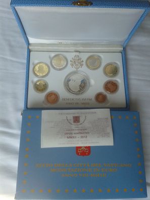 KMS 2012 PP Vatikan Papst Benedikt XVI. mit 20 euro Silber