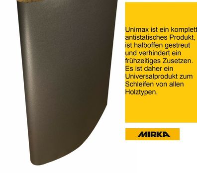 Mirka Schleifbänder Jepuflex Antistatic 1120 x 2150 mm Körnung wählbar VE-10 