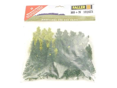 E427 Faller H0 N 181473 15x Landschaftsbau Bäume Mischwald