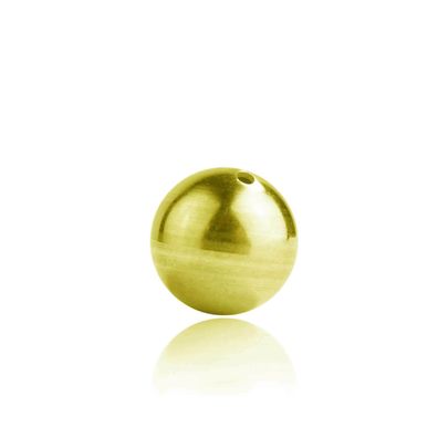 585 Gelbgold Kugel Perle 14ct durchbohrt in verschiedenen Größen