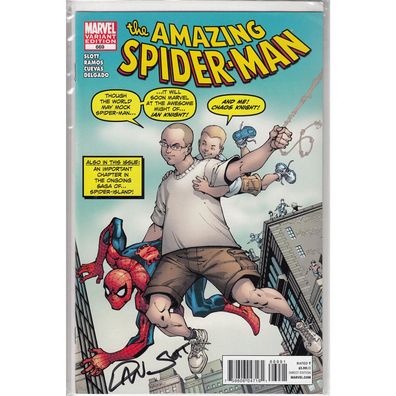 Amazing Spider-Man 669 Todd Nauck Variant Midtown Comics (signiert von Dan Slott) ...