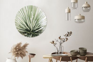 Wandbild Rund Wanddeko Deko Wohnzimmer Bilder 90x90 cm Groen - Bladeren - Natuur
