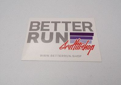 Aufkleber Sticker "Better Run" Graffitishop