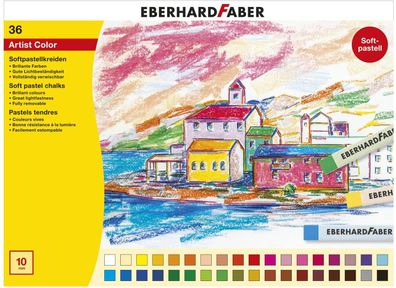 Eberhard Faber 522536 - Soft Pastellkreiden, 36er Kartonetui