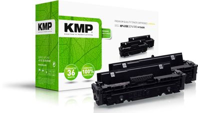 KMP Doublepack H-T242XD schwarz Tonerkartusche ersetzt HP LaserJet Pro 410X (CF410X)