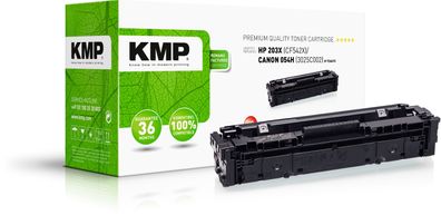 KMP H-T246YX gelb Tonerkartusche ersetzt HP Color LaserJet Pro HP 203X (CF542X) / ...
