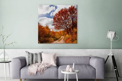 Leinwandbilder Bilder Kunstdrucke Wanddeko Deko Wohnzimmer 90x90 cm Boom - Pad - Herf