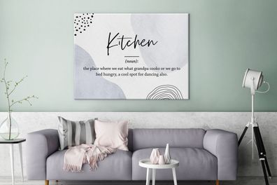 Leinwandbilder Bilder Kunstdrucke Wanddeko Deko Wohnzimmer 120x90 cm Spreuken - Quote