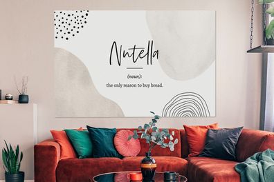 Leinwandbilder Bilder Kunstdrucke Wanddeko Deko Wohnzimmer 150x100 cm Quotes - Nutell