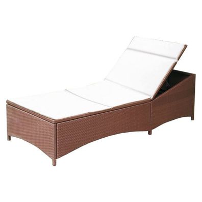 Poly-Rattan Liege braun