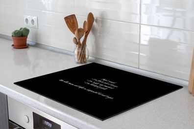 Herdabdeckplatte 75x52 cm Papa's recept - Koken - Spreuken - Quotes - Vader