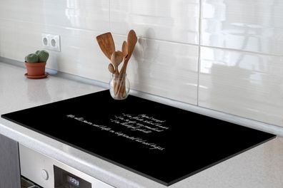 Herdabdeckplatte 85x52 cm Papa's recept - Koken - Spreuken - Quotes - Vader