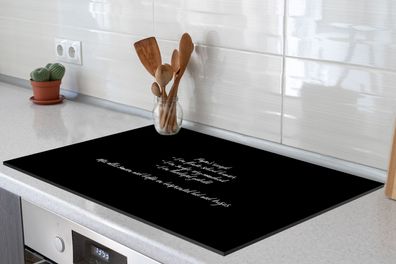 Herdabdeckplatte 78x52 cm Papa's recept - Koken - Spreuken - Quotes - Vader