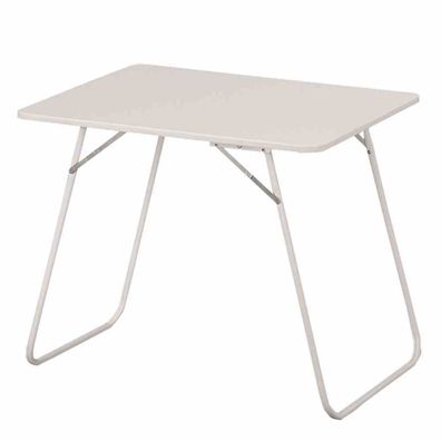 Campingtisch 60x80 cm, weiß mit U-Bügelgestell