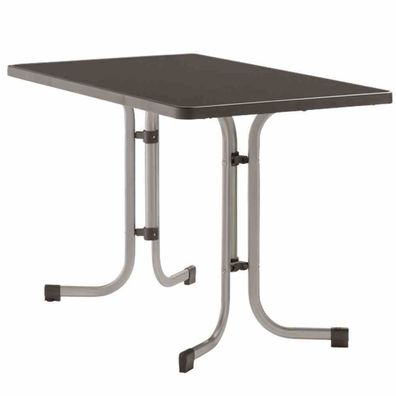 Boulevard-Klapptisch, 115x70x72 cm, graphit Stahrohrgestell, Mecalit-Pro-Platte