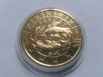 5 euro 2021 San Marino Fische Bimetall Bronze Sternzeichen Fische