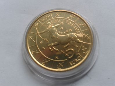 5 euro 2020 San Marino Schütze Bimetall Bronze Sternzeichen Schütze