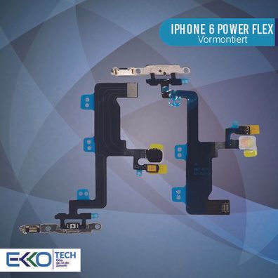 Für iPhone 6 PowerFlex Schalter Ein Aus Button Blitz Licht On Off Mikrofon