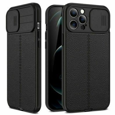 Kameraschutzhülle für iPhone 13 Pro Max Silikon Hard Case Cover Schwarz Black