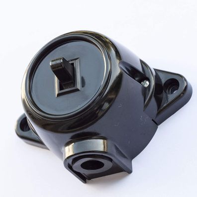 Schalter Schema 6 Deviatorschalter Aufputz Dreh-Aus/ Wechsel-Schaltereinsatz 10A/250V