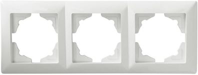Gunsan Visage 3-fach Rahmen für 3 Steckdosen Weiss