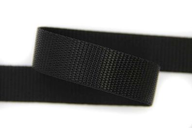 100mm | 5m Gurtband | 100 % Polypropylen - Farbe: schwarz