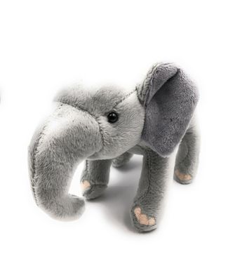 Plüschtier Kuscheltier Stoff Tier Elefant Dickhäuter stehend 22 cm