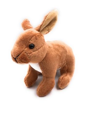 Plüschtier Kuscheltier Stoff Tier Hase braun stehend Kaninchen 18 cm (Gr. 18)