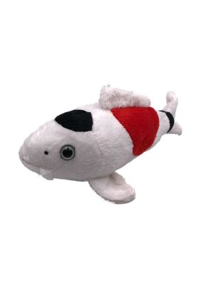 Plüschtier Kuscheltier Stoff Tier Koi Karpfen weiß Fisch 22 cm (Gr. 22)