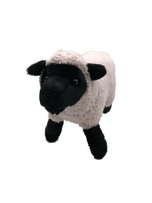 Plüschtier Kuscheltier Stoff Tier Schaf schwarz weiß Suffolk stehend 18 cm (Gr. 18)
