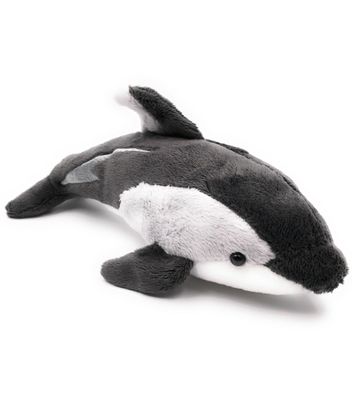 Plüschtier Kuscheltier Stoff Tier Schwarzdelfin Delphin schwarz weiß 25 cm (Gr. 25)