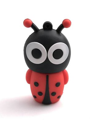 Marienkäfer Tier Krabbler süß rot schwarz USB Stick Flash Drive 8GB 16GB 32GB