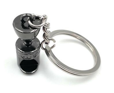 Schlüsselanhänger Kaffeemaschine Automat Espresso Schwarz Anhänger Keychain